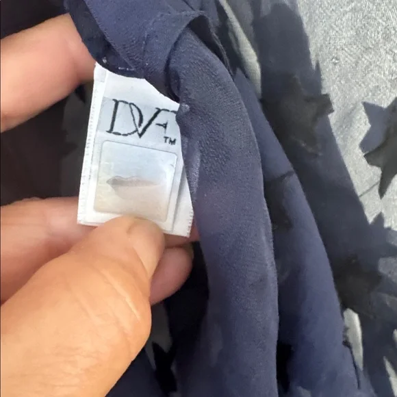 Diane von Furstenberg Lorelei Two Blouse in Ink & Black Size 4 - Picture 5 of 8